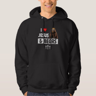 Moletom Eu Amo Jesus e Ursos Acampamento Cristão Vida Selv