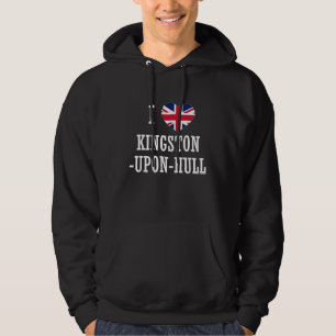 Moletom Eu Amo Kingston Upon Hull Inglaterra Bandeira Unio