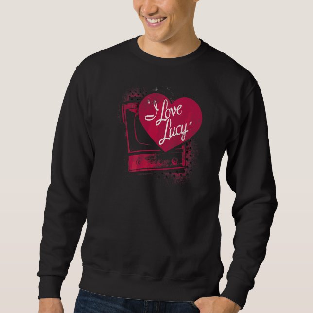 Moletom Eu Amo Lucy Spray Paint Heart (Frente)