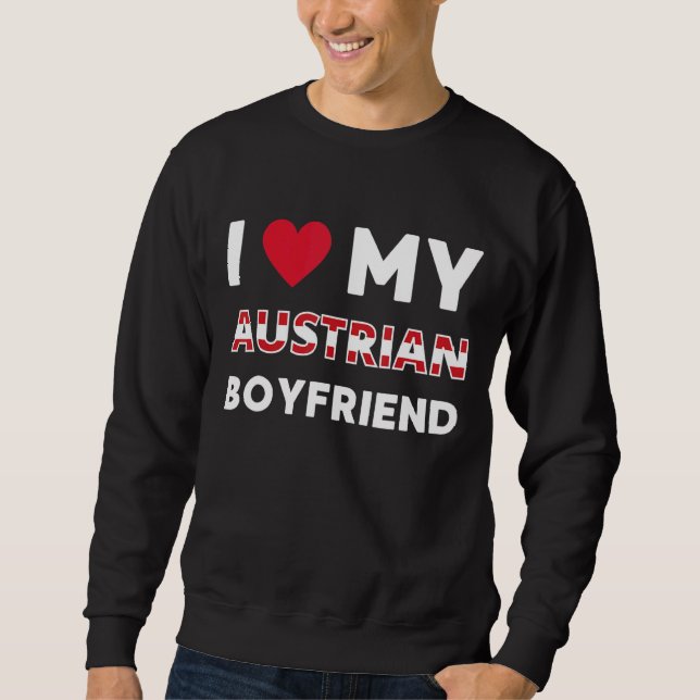 Moletom Eu Amo Meu Amigo Austríaco Namorado Áustria (Frente)