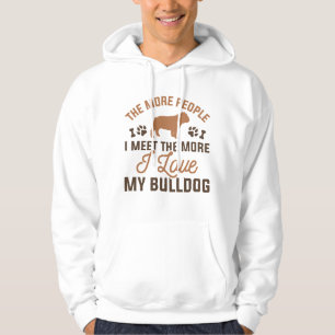 Moletom Eu Amo Meu Bulldog