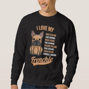 Moletom Eu Amo Meu Bulldog Francês Francês
