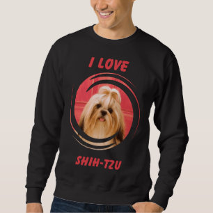 Moletom Eu Amo Meu Cachorro De Pet Shih Tzu House Child
