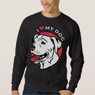 Moletom Eu Amo Meu Cachorro Pitbuloso