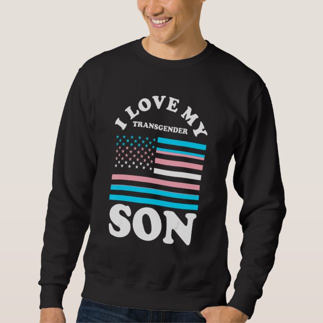 Moletom Eu Amo Meu Filho Transgênero Lgbt Orgulho Mês Csd (Frente)