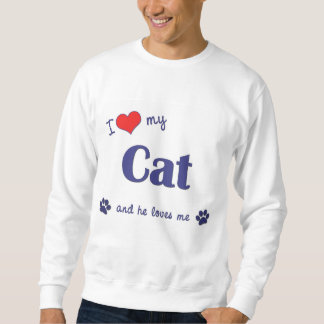 Moletom Eu amo meu gato (o gato masculino)
