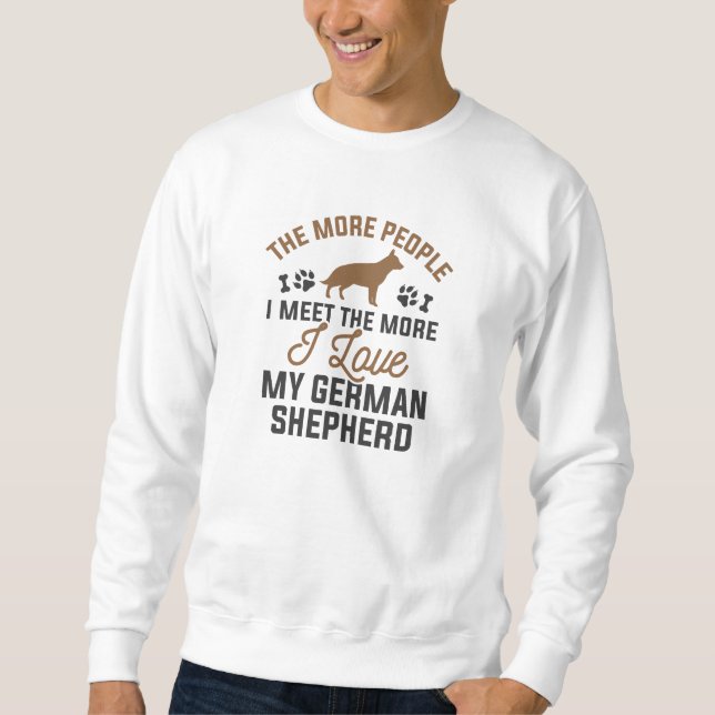 Moletom Eu Amo Meu German shepherd (Frente)