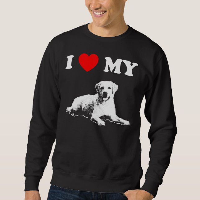 Moletom Eu Amo Meu Labrador 4 (Frente)