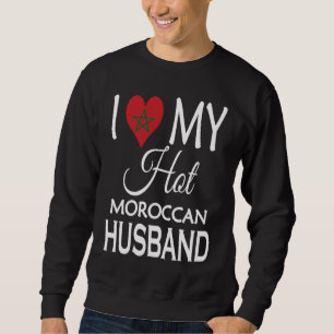 Moletom Eu Amo Meu Marido Marroquino Quente Cônjuge Marro