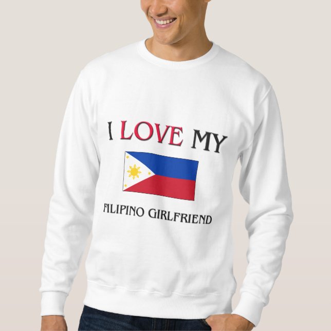 Moletom Eu amo meu Namorada filipino (Frente)