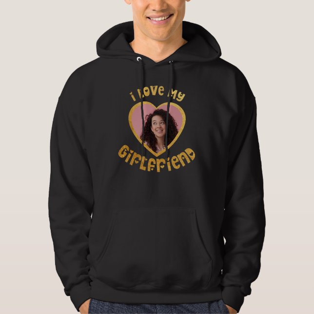 Moletom Eu Amo Meu Namorada Personalizado (Frente)