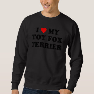 Moletom Eu Amo Meu Tapete Fox Terrier Dog design