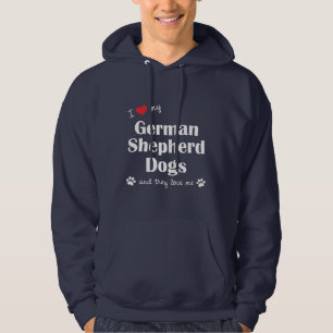 Moletom Eu amo meus cães de german shepherd (os cães