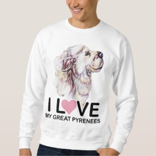 Moletom Eu amo meus grandes Pyrenees