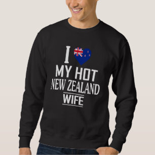 Moletom Eu Amo Minha Esposa Nova Zelândia Quente
