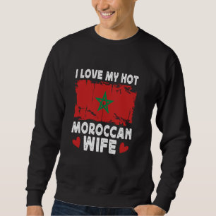 Moletom Eu Amo Minha Esposa Quente Marroquina Cônjuges Mar