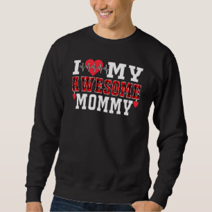 Moletom Eu Amo Minha Mamãe Incrível Bonita Valente De Amor