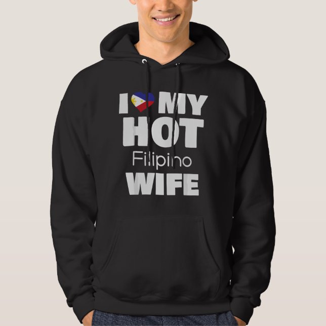 Moletom Eu Amo Minha Quente Esposa Filipina Casada Com Phi (Frente)