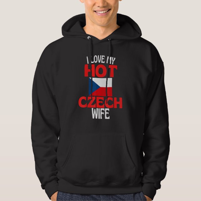 Moletom Eu Amo Minha Quente Esposa Tcheca República Tcheca (Frente)