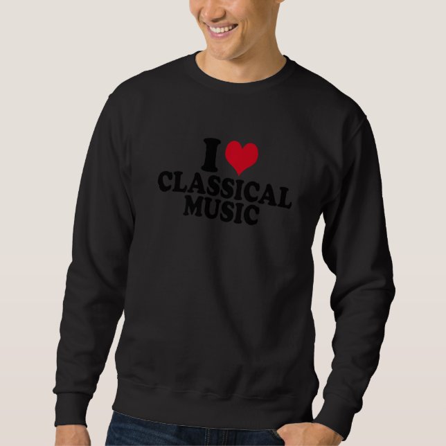 Moletom Eu Amo Música Clássica (Frente)