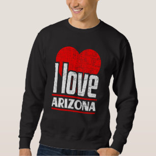 Moletom Eu Amo o Arizona Melhor Estado Natal Eu Amo Arizon