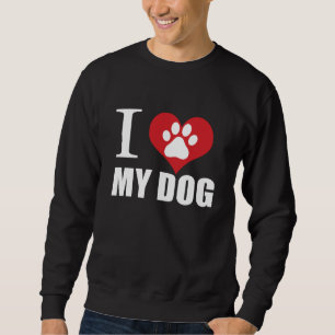 Moletom Eu amo o meu cachorro T-Shirt