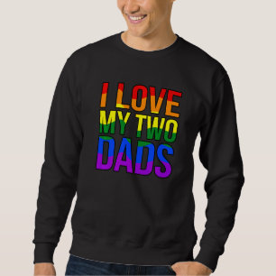 Moletom Eu Amo Os Meus Dois Pai, Gay Lgbtq, Que Apoiam O M