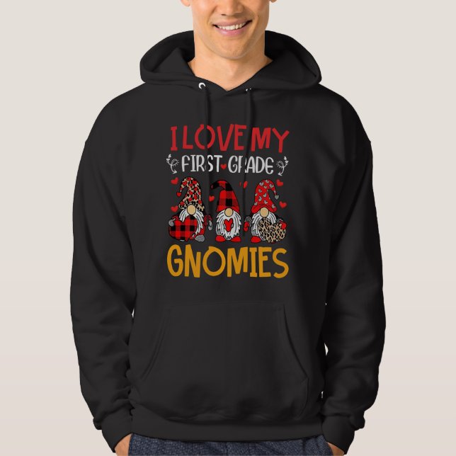 Moletom Eu Amo Os Meus Primeiros Gnomos De Grau Engraçado  (Frente)