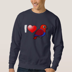 Moletom Eu amo os papagaios de Eclectus (fêmeas)
