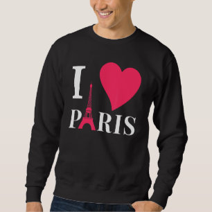 Moletom Eu Amo Paris França Eiffel Torre Amor Romance