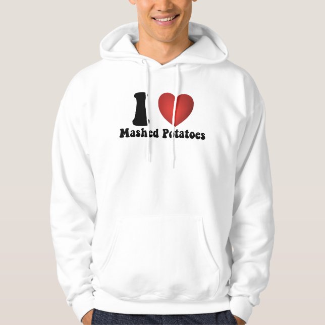 Moletom Eu Amo Purê de Batata Presente de Jantar de Ação d (Frente)