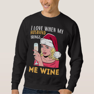 Moletom Eu Amo Quando Meu Marido Me Traz Vinho