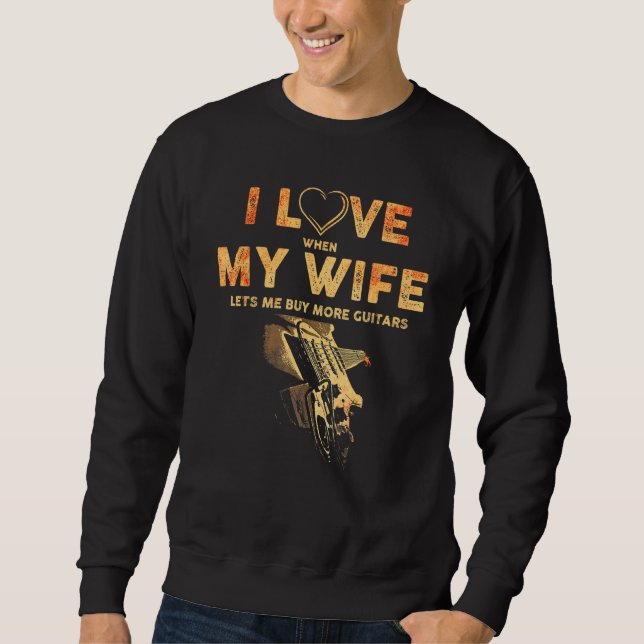 Moletom Eu Amo Quando Minha Esposa Me Deixa Comprar Mais G (Frente)