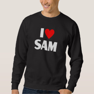 Moletom Eu Amo Sam I Heart Sam