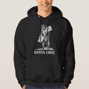 Moletom Eu Amo Santa Cruz Califórnia Urso Abraçando Calif
