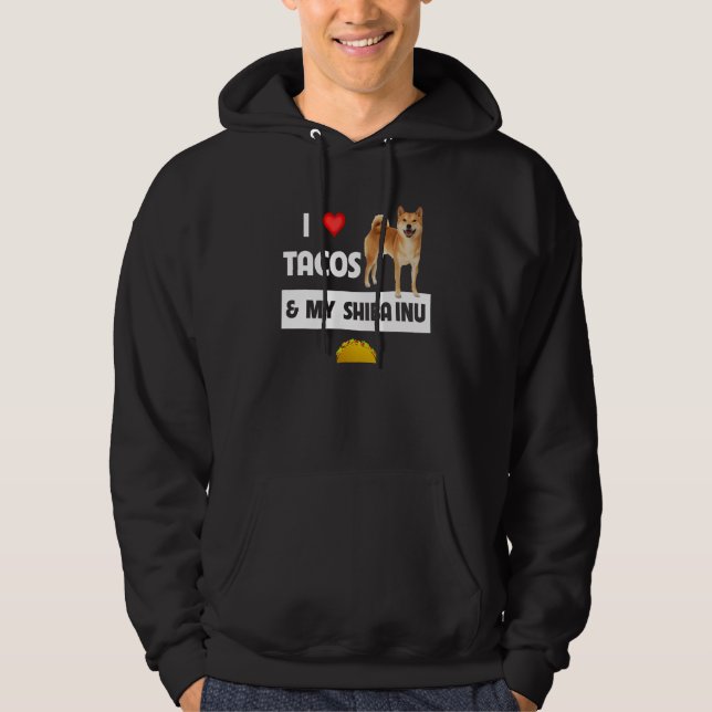 Moletom Eu Amo Tacos E A Comida Mexicana Do Meu Cachorro S (Frente)