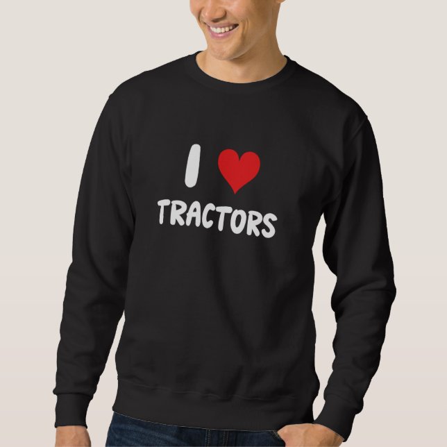 Moletom Eu Amo Tratores - Culturas Agrícolas Fazendas Vive (Frente)