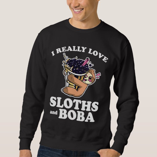 Moletom Eu Amo Verdadeiramente Lixos Boba Bubble Tea (Frente)