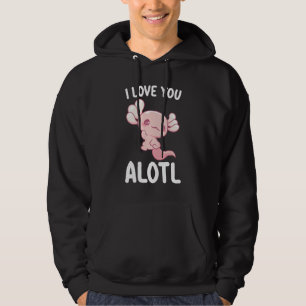 Moletom Eu Amo Você Alotl Axolotl Dia dos Namorados