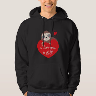 Moletom Eu Amo Você Um Sloth Dia dos Namorados Sloth Comp