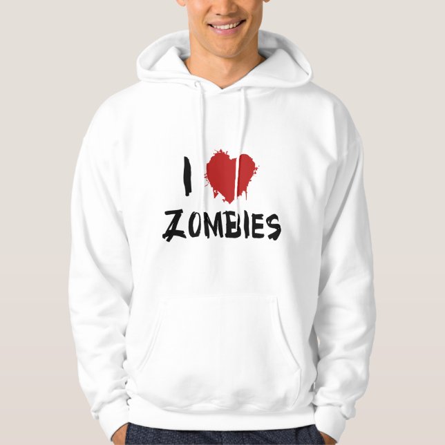 Moletom Eu Amo Zombies (Frente)