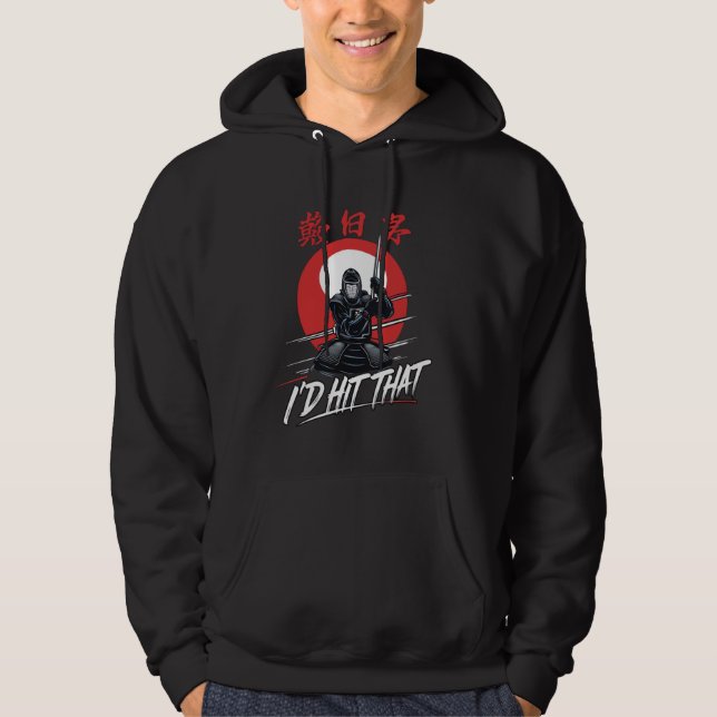 Moletom Eu atingiria o Kendo Design de Arte Marcial Japone (Frente)