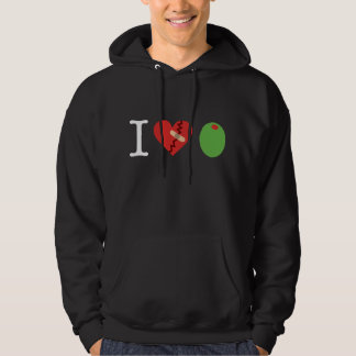 Moletom eu azeitona do coração JUNTO-ME ao hoodie da LUTA