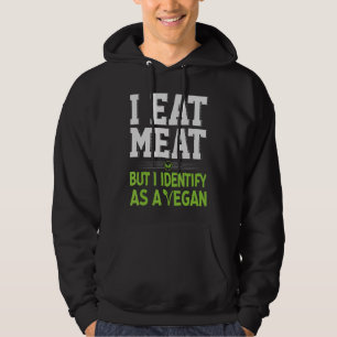Moletom Eu Comi Carne Mas Eu Identifico Como Um Vegan