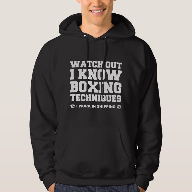Moletom Eu Conheço Técnicas de Boxe (Frente)