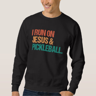Moletom Eu corro com Jesus e Pickleball Pickle Ball