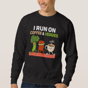 Moletom Eu Corro No Café E Veggies Veganismo Veggie