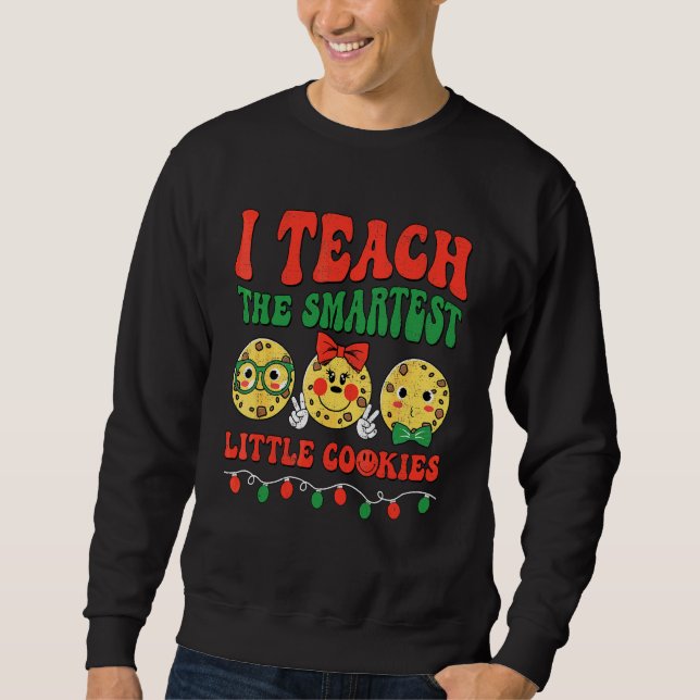 Moletom Eu Ensino Biscoitos Inteligentes Natal Professores (Frente)