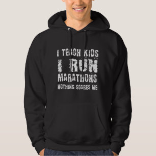 Moletom Eu Ensino Crianças Eu Corro Maratonas Corredores