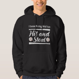Moletom Eu Ensino Meus a Bater e Roubar Pais de Softbol En